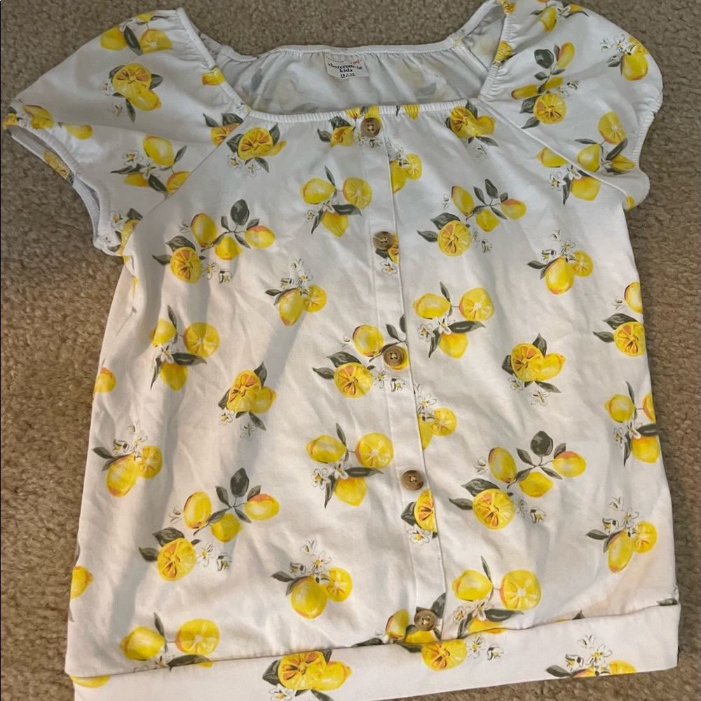 Abercrombie kids lemon shirt 13/14